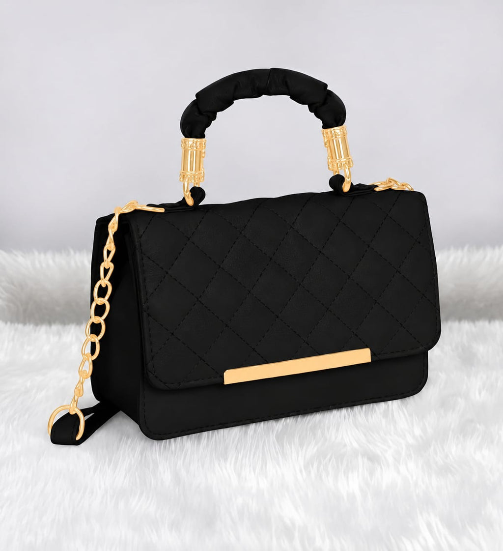 Noir Luxe Quilted Sling