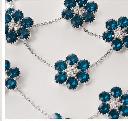 Royal Blue 3 Layer AD Jewellery