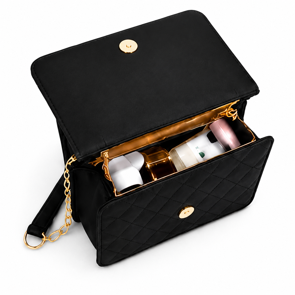 Noir Luxe Quilted Sling