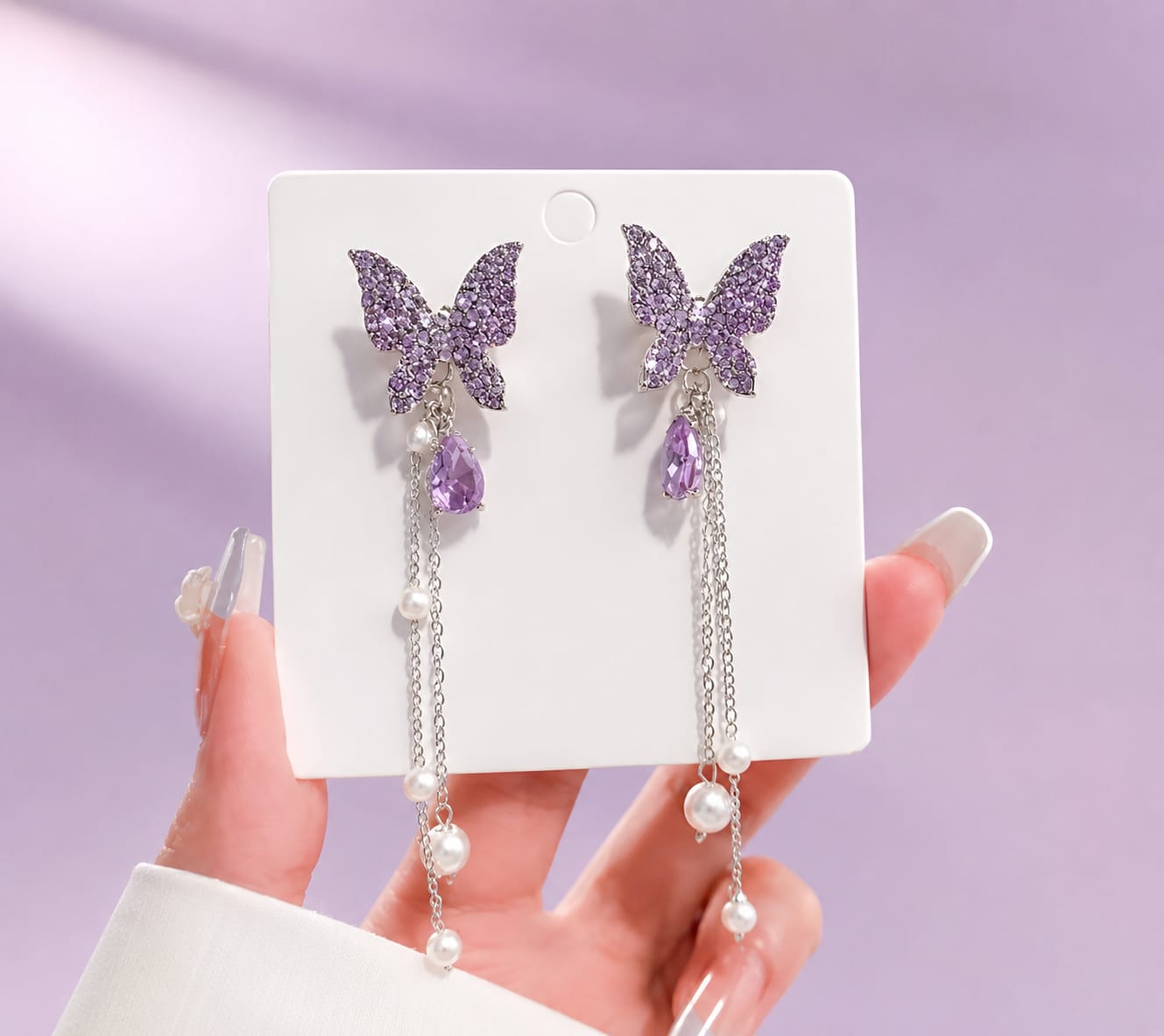 Vassaley korean Design Butterfly Shape Earring For Girls & Women