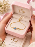 TSR Fashion Infinity Evil Eye Adjustable Bracelet for Women